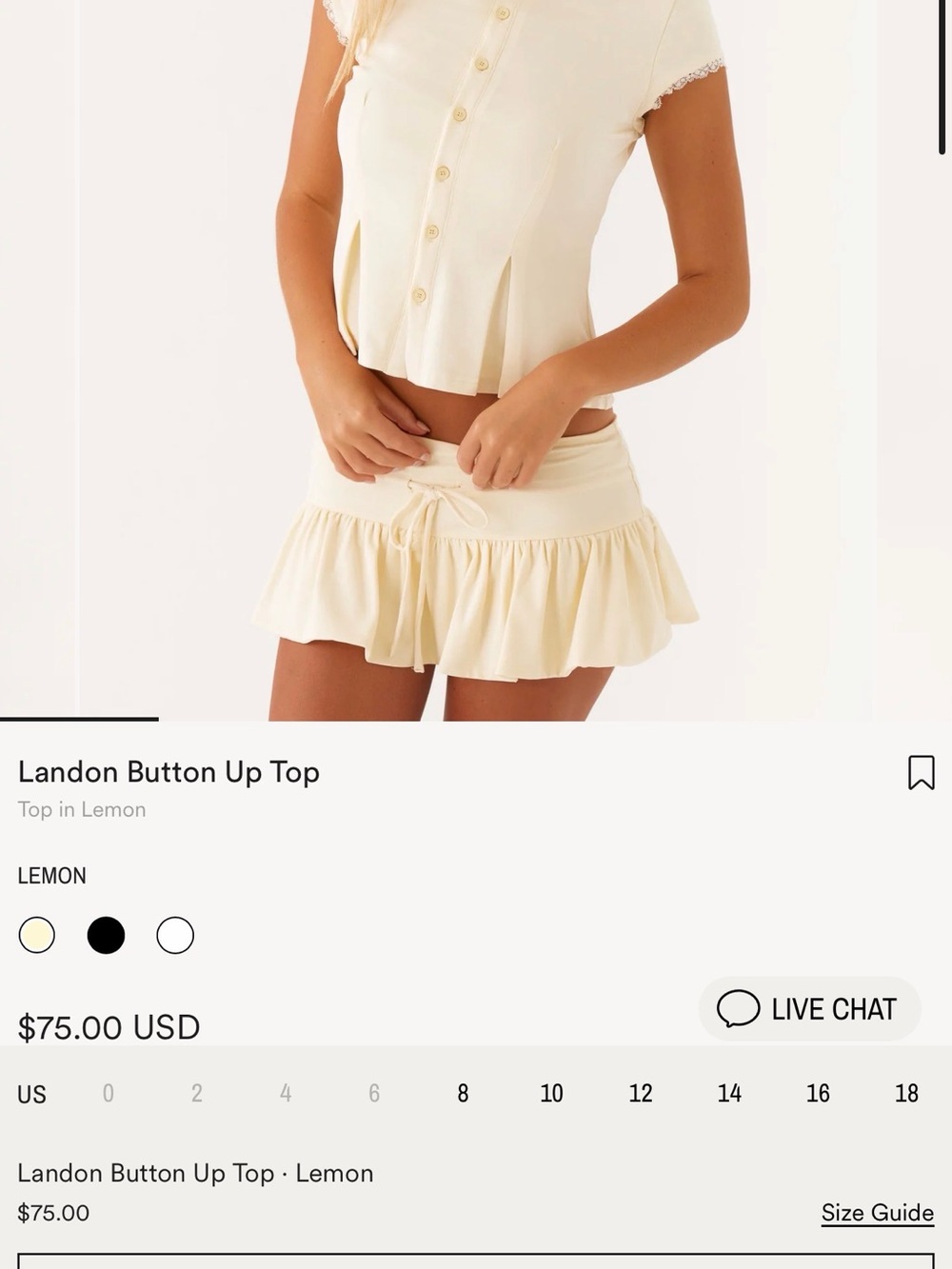 Peppermayo Lemon Top & Skort Set